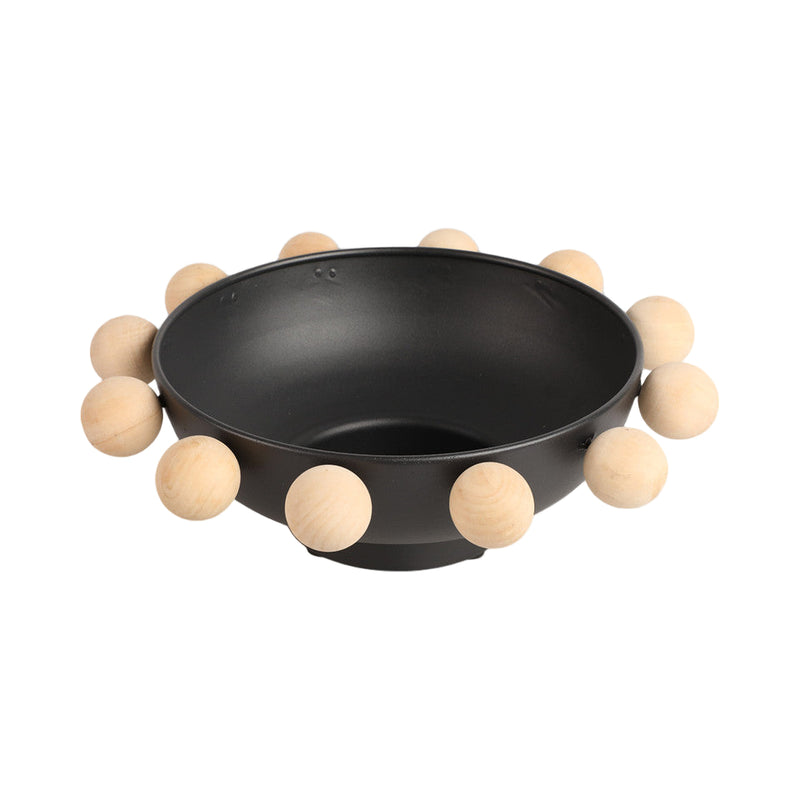 Bowl With Large Wooden Knobs