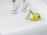Tiffany Embroidered Ivory Tablecloth