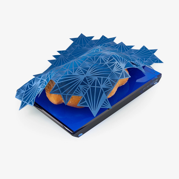 Challah Cover Magen David Blue