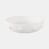 Clay Beaded Bowl, White