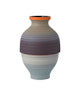 Happy 80's Gray, Beige, Orange & Blue Vase Set of 3