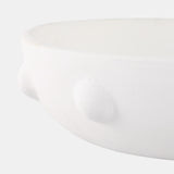 Clay Beaded Bowl, White