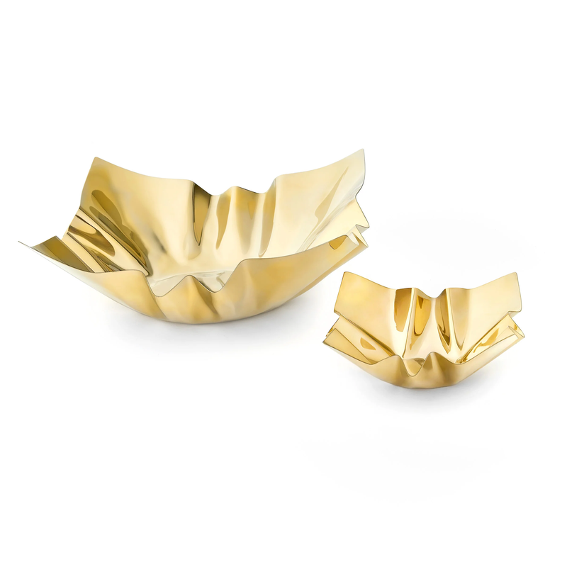 Cerro Gold Square Serving Bowl