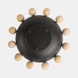 Bowl With Large Wooden Knobs
