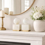 WHITE BOOKKENDS