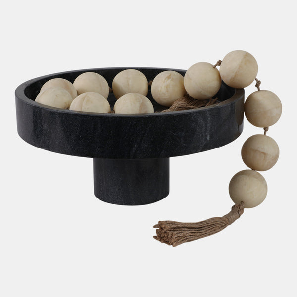 Marble Pedestal Bowl,