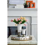 Faux Tulip 9-Stem Bundle - Pink