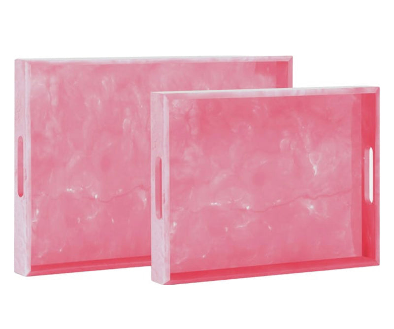 Large Pink Resin Tray