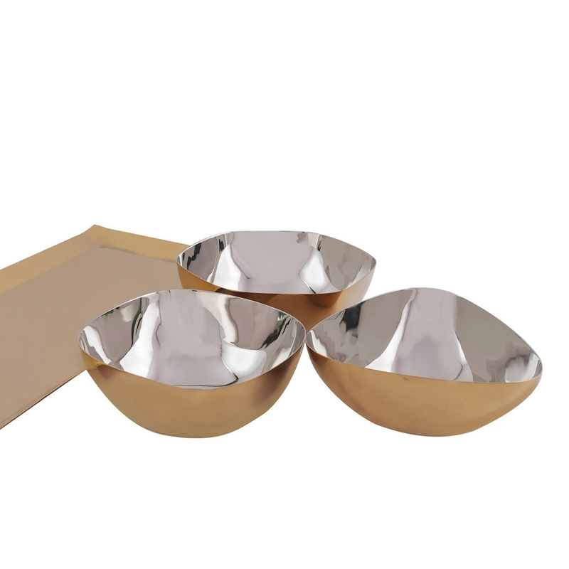 Auburn Serving Tray & Appetizer Bowls