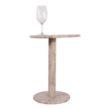 DUMAH BEIGE MARBLE ACCENT TABLE