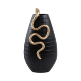 Curved Snake On Vase