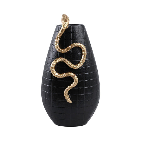 Curved Snake On Vase