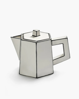 Tea pot white - black Carte Blanche