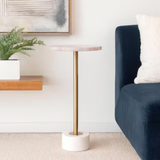 Pink Quartz Accent Table