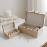 Halofax Tan Suede Boxes