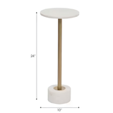 Marble Top Accent Table