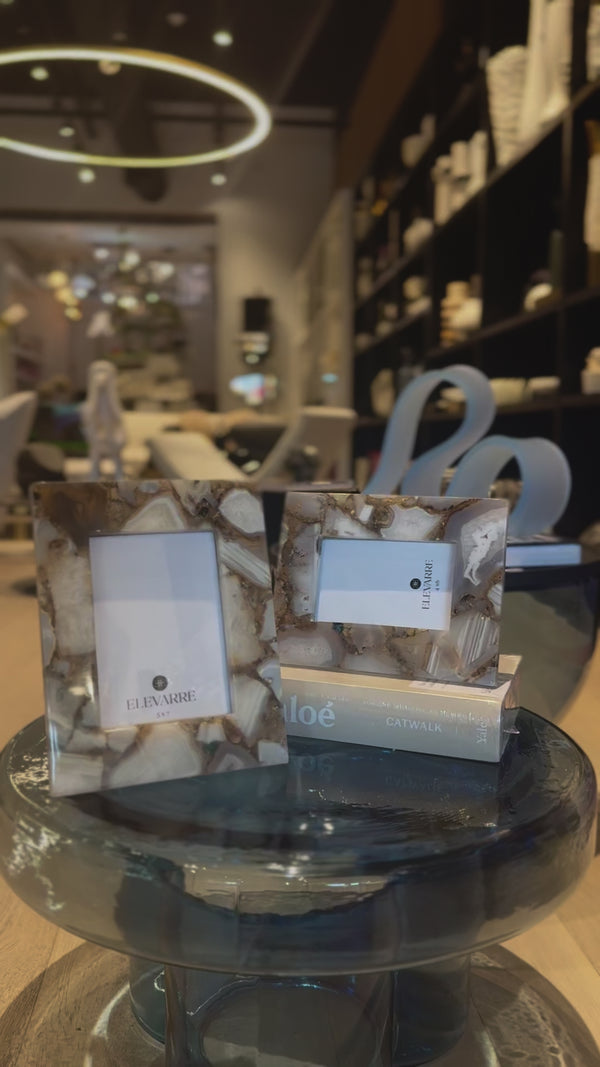 5x7 Grey Agate Photo Frame