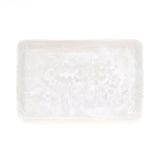 White Swirl Rectangular Tray Large