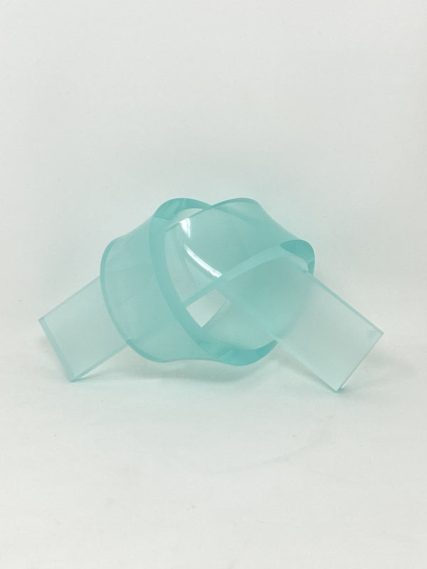 Matte Glass Green Love Knot