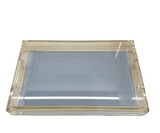 SILVER ACRYLIC VANITY TRAY