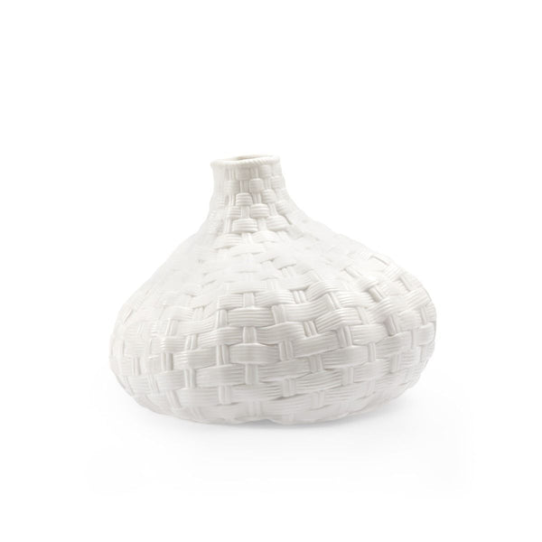 Tamarindo Medium Vase, Blanc de Chine