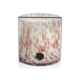 White and Taupe Five-Wick Candle Jar