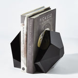 S/2 Crystal Bookends-Black