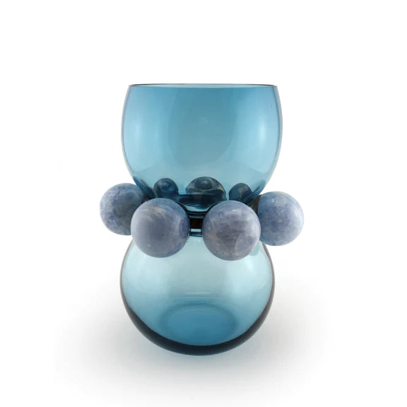 TIFFANY Vase- Duck Blue/Celestine
