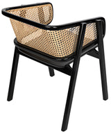 Delphi Chair with Caning, Charcoal Black