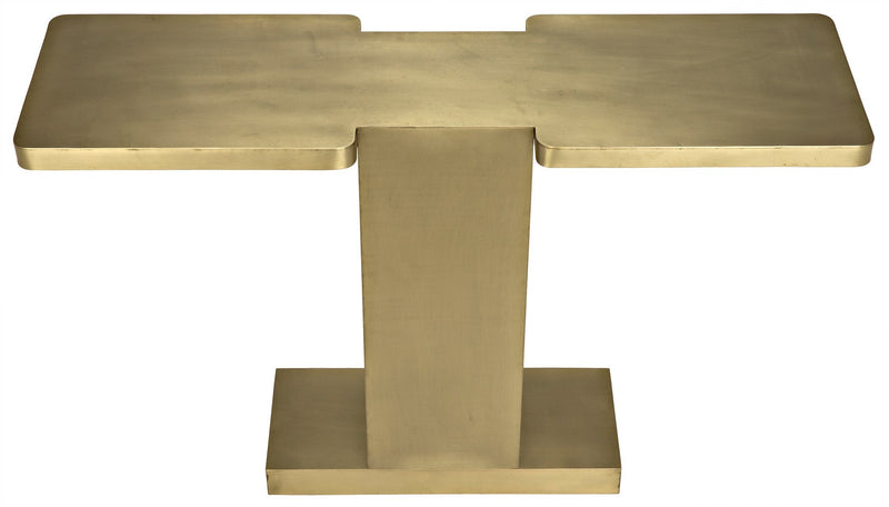 I Console, Metal with Brass Finish