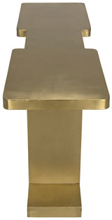 I Console, Metal with Brass Finish