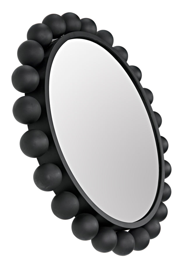 Cooper Mirror, Black Steel