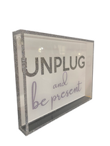 Unplug and Be Present Tray