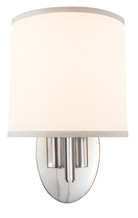 Single Sconce with Silk Shade