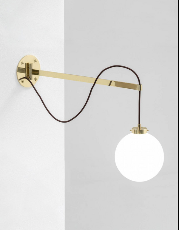 ACHILLEA wall - movable arm BRASS