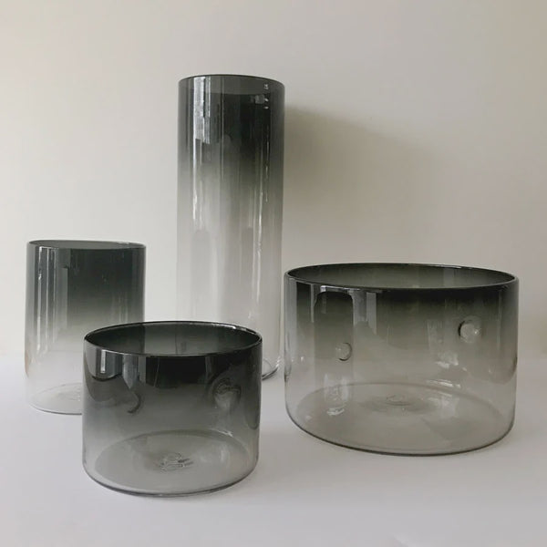Dimple Vase XL Medium- Smoke