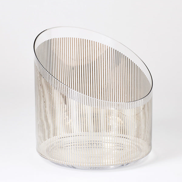 Platinum Stripe Ice Bucket