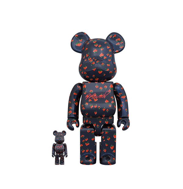 Be@rbrick MUVEIL Strawberry 100% and 400% Set