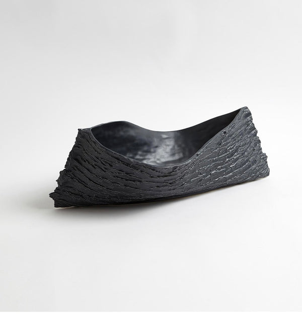 Twisty Japanese Cherry Bowl-Matte Black
