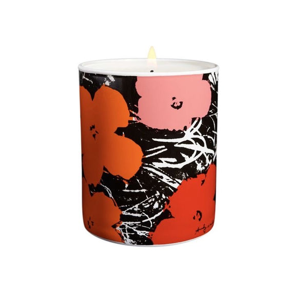 Andy WARHOL "Flowers - Red/Pink" candle