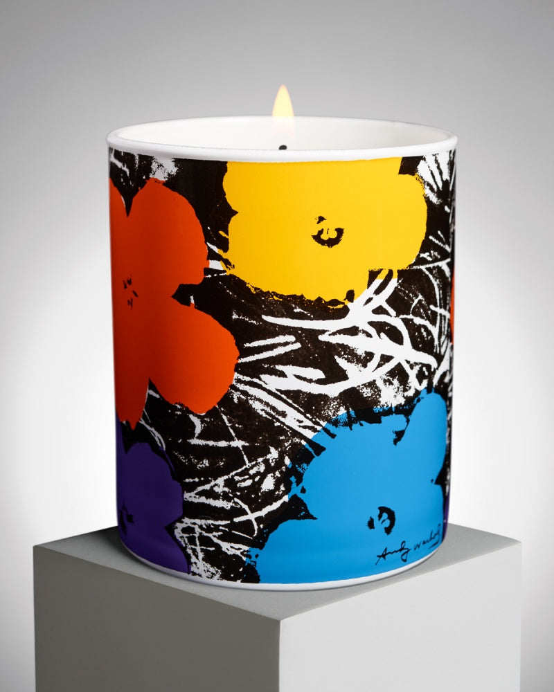 Andy WARHOL "Flowers - Purple" candle
