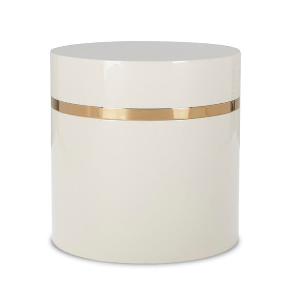 Lacquer/Rose Gold Accent Table