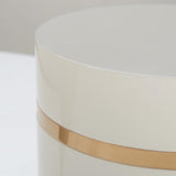 Lacquer/Rose Gold Accent Table