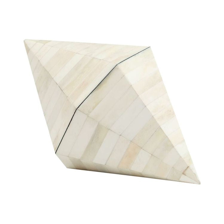Triangle Cone Box-White Bone