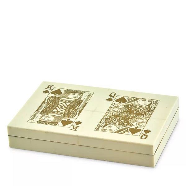2 Deck Card Box Gold