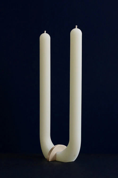 U Candle Ivory