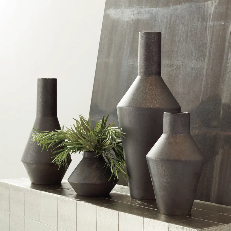 Shaker Vase-Graphite-Lg