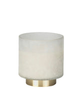 Medium White Tobacco Flower Candle