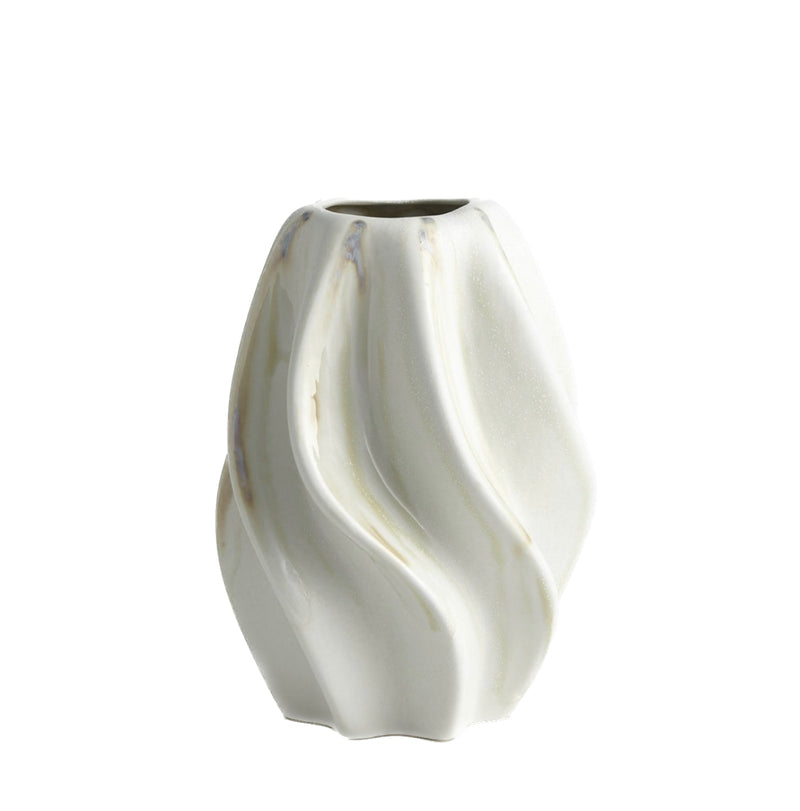 Twist Vase-Ivory