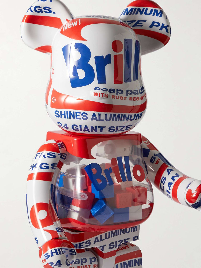 【得価在庫】BE@RBRICK ANDY WARHOL Brillo 100％ & 400％ 高さ約7.2cm 400% 高さ27.5cm キューブリック、ベアブリック